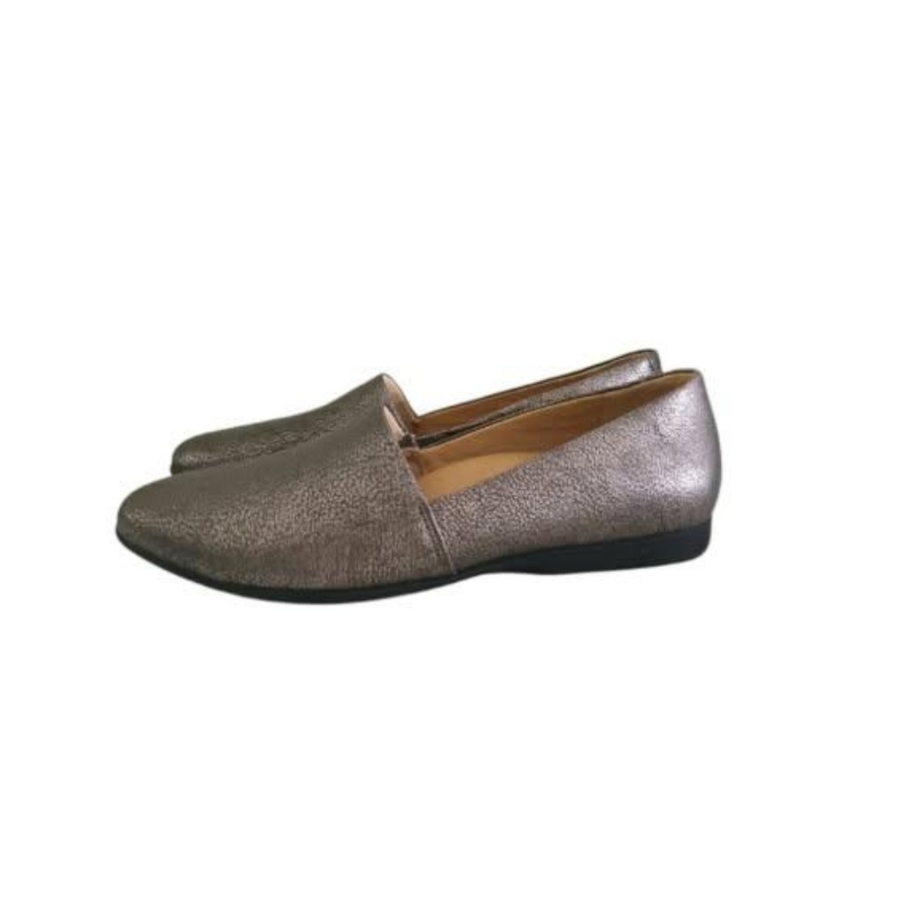37 Dansko Larisa Leather Pewter Flat Loafer Casual Professional Nurse Women 7 - Picture 2 of 15